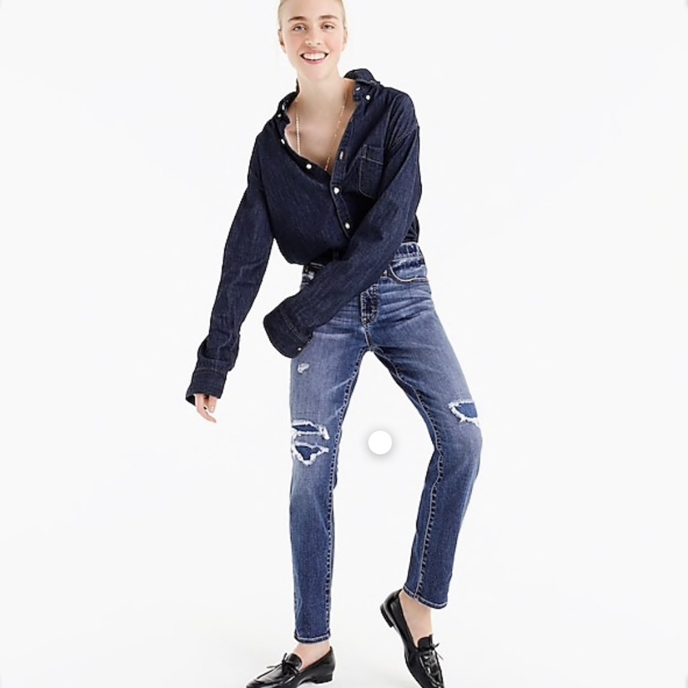 J.Crew Vintage Straight Jean Coastline Wash EUC
